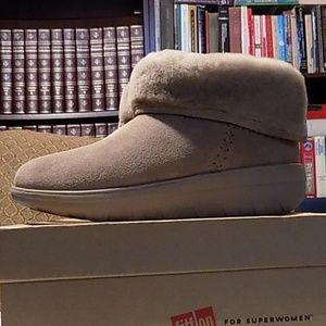 NIB Fitflop Mukluk Shorty 2 suede/shearling